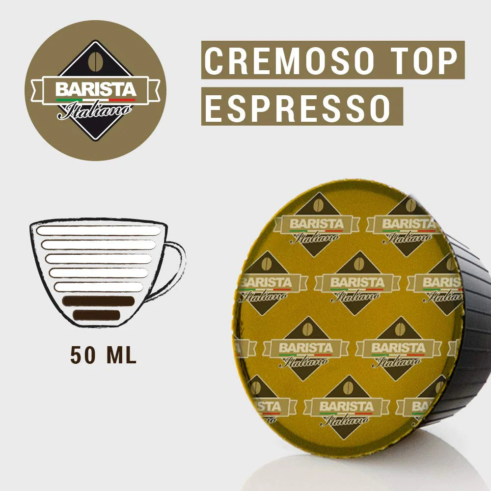 Cremoso Top Espresso - Piazza Di Spagna - Capsule Compatibili Dolce Gusto®