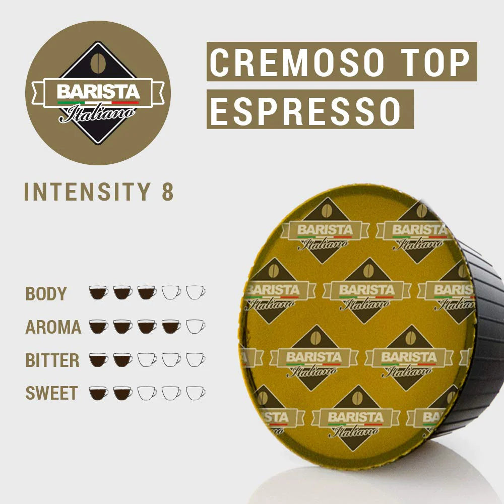 Cremoso Top Espresso - Piazza Di Spagna - Capsule Compatibili Dolce Gusto®