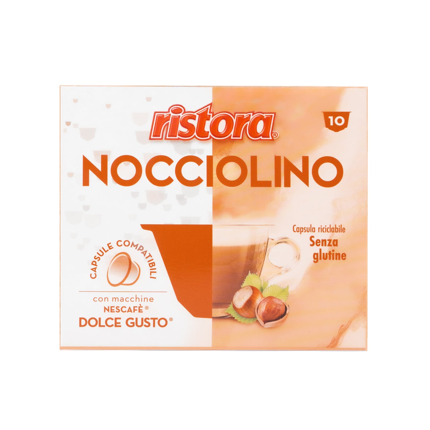 Ristora Nocciolino 10caps - Capsule Compatibili Dolce Gusto®