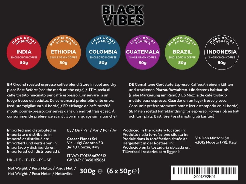 Set regalo Gourmet Caffè Macinato - World'S Coffees 300g