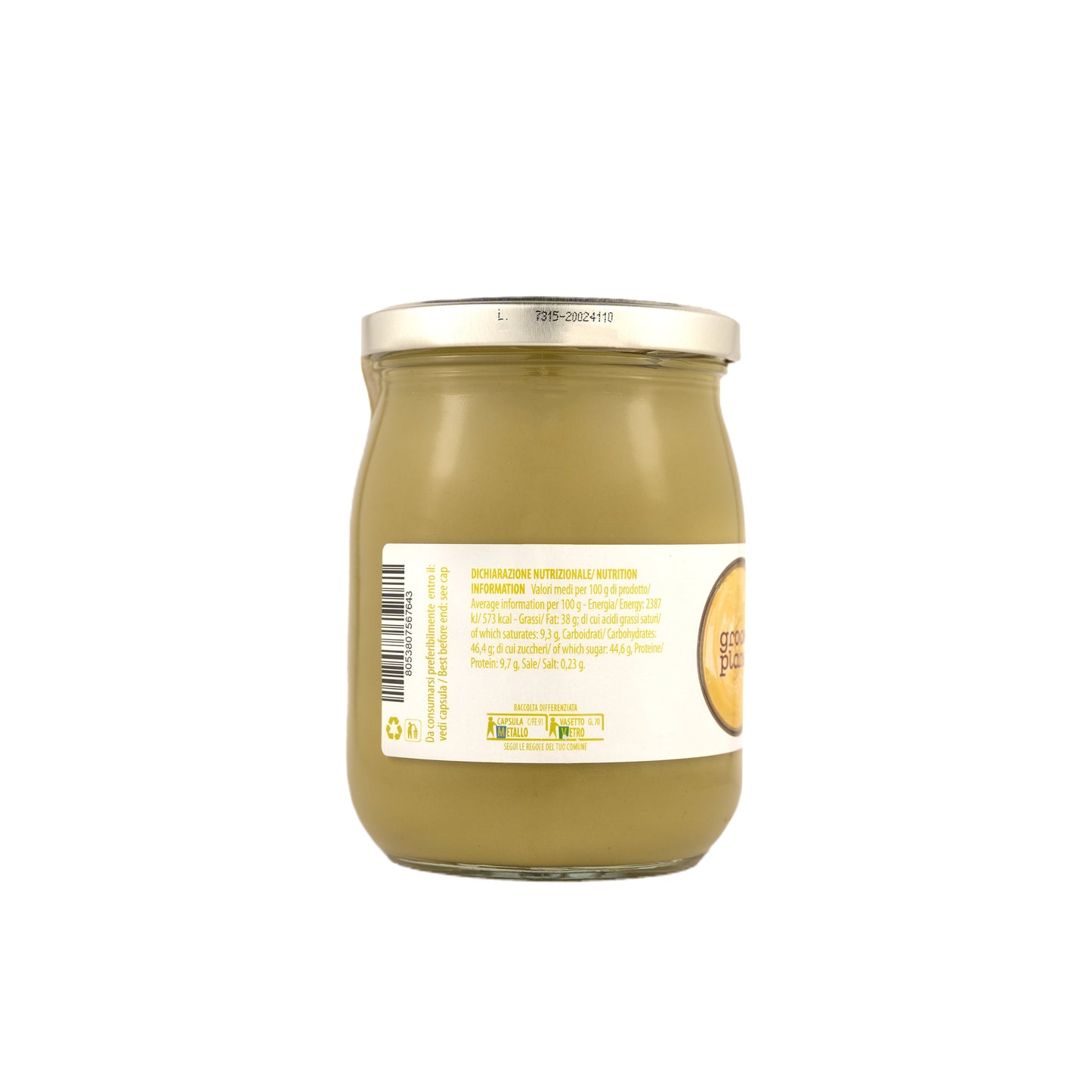 Crema pistacchio 600gr - Grocer Planet