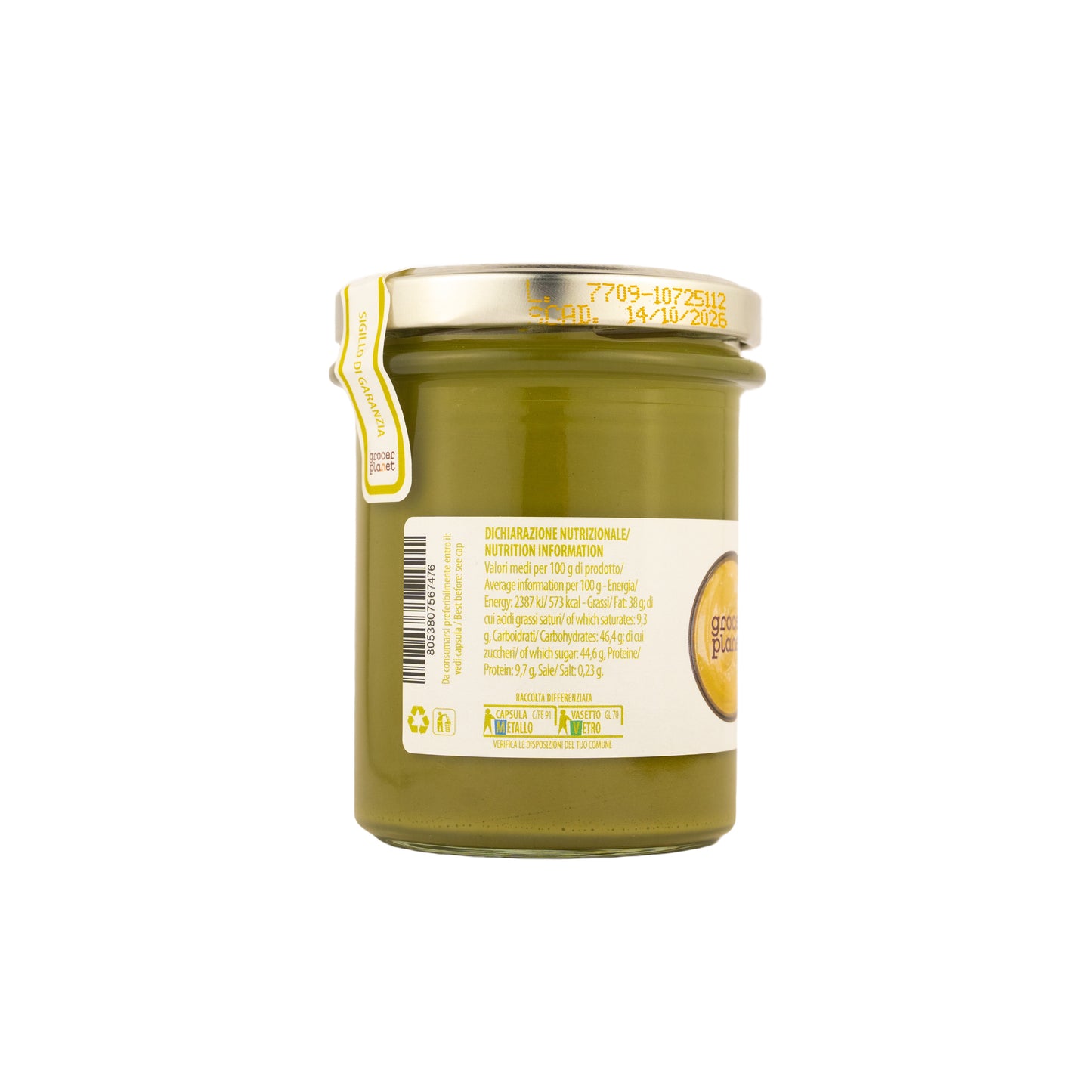 Crema Pistacchio PREMIUM 200gr 45% - Grocer Planet