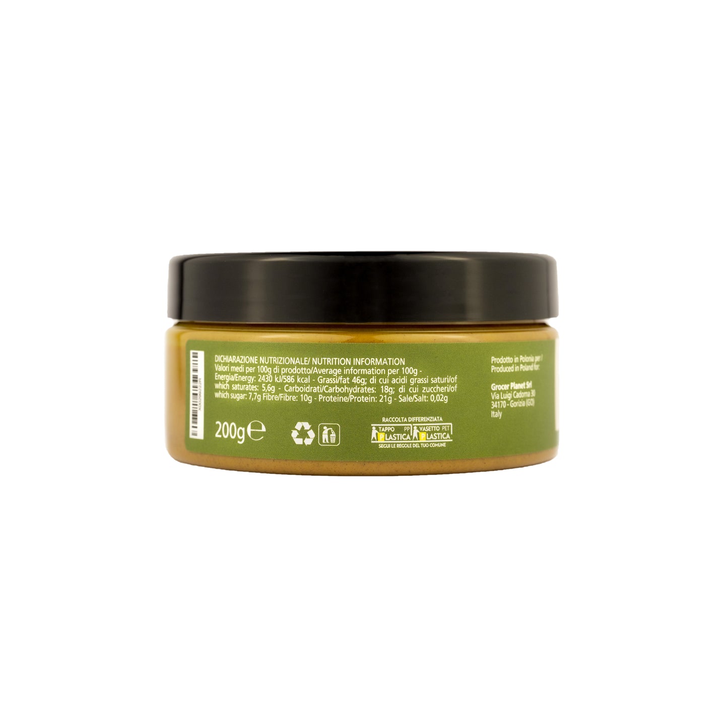 Burro di 100% Pistacchi 200gr - Grocer Planet
