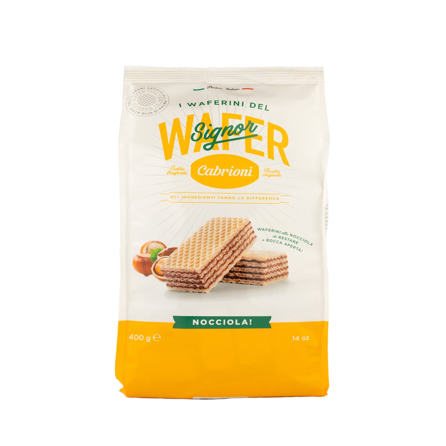 Wafer Cabrioni Nocciola - 400gr - | Barista Italiano